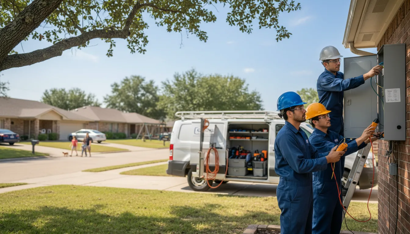 Certified electrician providing emergency electrical services in Miami, TX